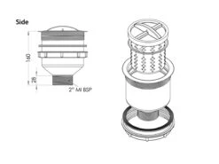 3MONKEEZ Scraptrap 125mm Sink Waste Arrestor -Pet Supplies Store 3M SSBW 1 3