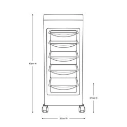 Glammar Kellie Budget Trolley 8 Glammar Kellie Budget Trolley -Pet Supplies Store AM GLAM3280 2