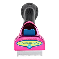Furminator DeShedding Tool - Small Cat Short Hair Metallic [Pink] -Pet Supplies Store FU 01223 3