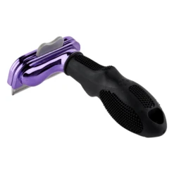Furminator DeShedding Tool - Large Cat Long Hair Metallic [Purple] -Pet Supplies Store FU 01226 4