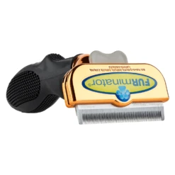 Furminator DeShedding Tool - Medium Dog Long Hair Metalic [Rose Gold] -Pet Supplies Store FU 02516 2