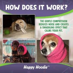 Happy Hoodie Black, Pack Of 2 -Pet Supplies Store HH 01 BK 7