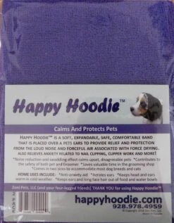 Happy Hoodie Purple, Pack Of 2 -Pet Supplies Store HH 01 PP 3