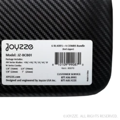 Joyzze 6 Wide Blade + 4 Wide Comb With Stoage Case - Red -Pet Supplies Store JY 99087 6