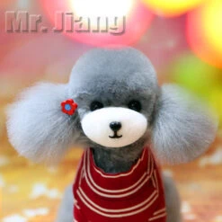 Mr. Jiang Teddy Bear Full Body Coat / Model Dog [Grey] -Pet Supplies Store MJ TB02G 6