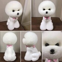 Mr. Jiang Teddy Bear Head Hair / Model Dog [White] -Pet Supplies Store MJ TB04W 2