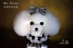 Mr. Jiang Teddy Bear Head Hair / Model Dog [White] -Pet Supplies Store MJ TB04W 6