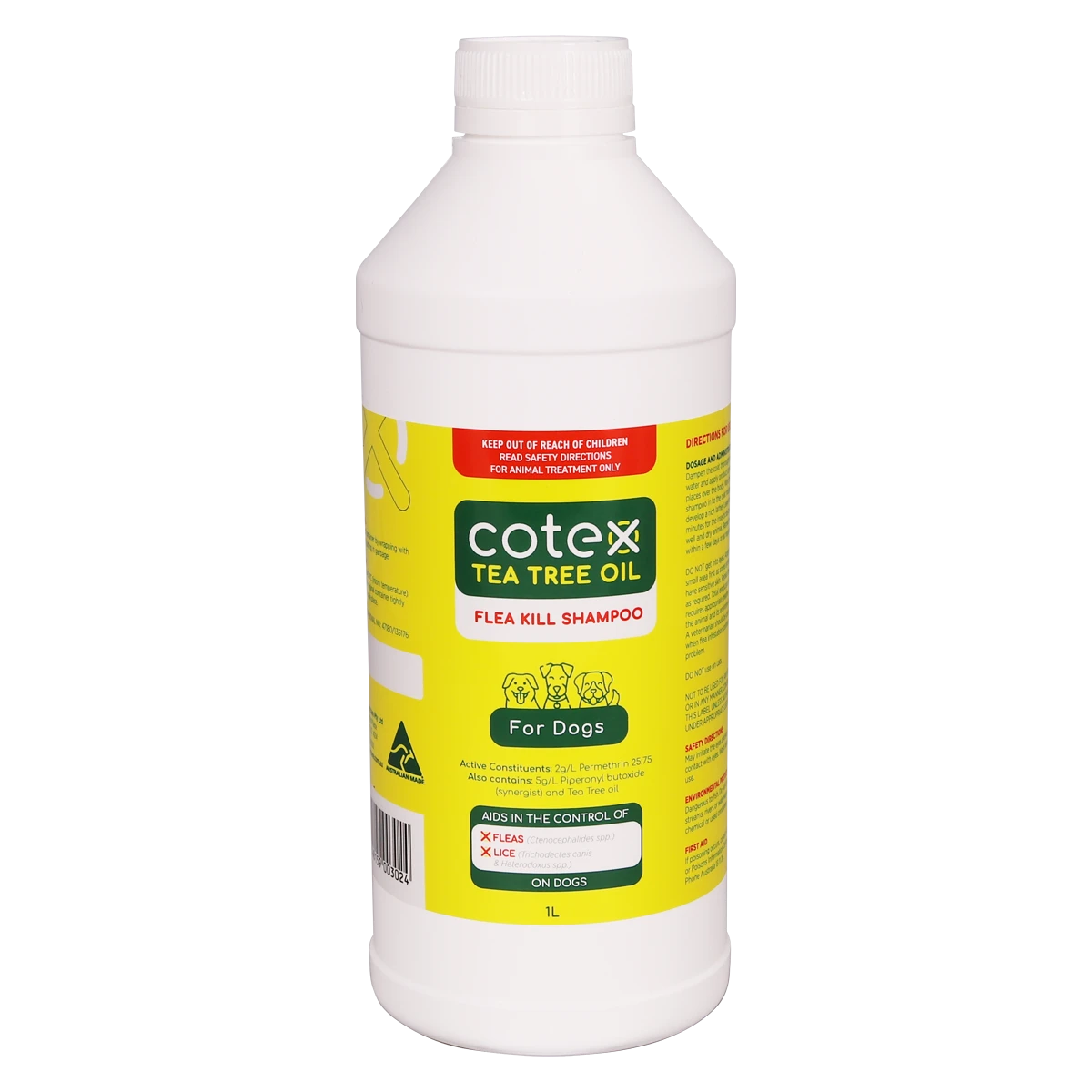 Cotex Tea Tree Oil Flea Kill Shampoo For Dogs 1L 3 Cotex Tea Tree Oil Flea Kill Shampoo For Dogs 1L