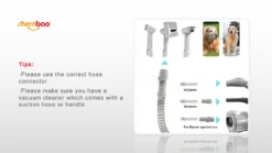 Shernbao Self-Cleaning Pet Brush Kit For Vacuum Cleaners -Pet Supplies Store S SMDC KIT 3