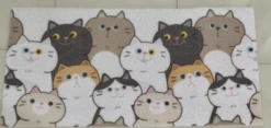 Bathing Mat 120cm X 60cm - Lovely Cat