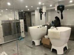 Aeolus Acrylic Bathing Tub With Faucet And Sprayer Kit - Free Booster -Pet Supplies Store T BTF1200DB 7