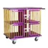 Aeolus 4-Berth Show Trolley With 4" Nylon Wheels - Large [Gold And Purple] -Pet Supplies Store T KB511NAF GP Kit