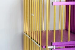 Aeolus 4-Berth Show Trolley With 4" Nylon Wheels - Large [Gold And Purple] -Pet Supplies Store T KB511NAF GP Kit 2