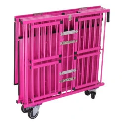 Aeolus 4-Berth Show Trolley With 4" Nylon Wheels - Large [Pink] -Pet Supplies Store T KB511NAF PK Kit 1
