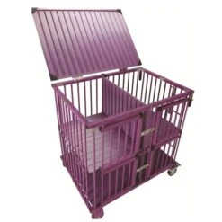 Aeolus 4-Berth Show Trolley With 4" Nylon Wheels - Large [Purple] -Pet Supplies Store T KB511NAF PP Kit 2