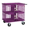 Aeolus 4-Berth Show Trolley With 6" Rubber Wheels - Large [Purple] -Pet Supplies Store T KB511NAF PP Kit6W