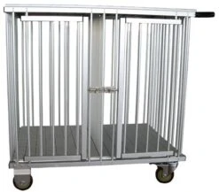 Aeolus 1-Berth Show Trolley With 4" Nylon Wheels - Large [Silver] -Pet Supplies Store T KB511NAO SL Kit 2