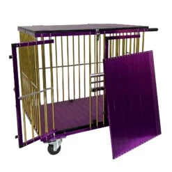 Aeolus 2-Berth Show Trolley With 4" Nylon Wheels [Gold And Purple] -Pet Supplies Store T KB511NAT GP Kit 2