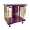 Aeolus 2-Berth Show Trolley With 6" Rubber Wheels [Gold And Purple] -Pet Supplies Store T KB511NAT GP Kit6W