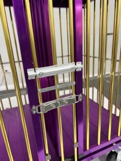 Aeolus 2-Berth Show Trolley With 6" Rubber Wheels [Gold And Purple] -Pet Supplies Store T KB511NAT GP Kit6W 3