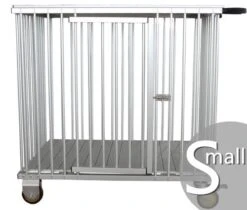 Aeolus 1-Berth Show Trolley With 4" Nylon Wheels - Small [Silver]