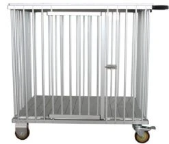 Aeolus 1-Berth Show Trolley With 4" Nylon Wheels - Small [Silver] -Pet Supplies Store T KB513NAO SL Kit 5