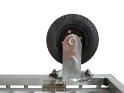 Aeolus 1-Berth Show Trolley With 6" Rubber Wheels - Small [Silver] -Pet Supplies Store T KB513NAO SL Kit6W 6