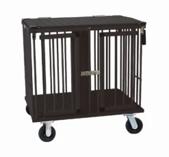 Aeolus 2-Berth Show Trolley With 6" Rubber Wheels - Small [Black]