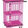 Aeolus 2-Berth Double Deck Show Trolley With 4" Nylon Wheels - XSmall [Pink] -Pet Supplies Store T KB514NAT PK Kit