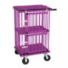 Aeolus 2-Berth Double Deck Show Trolley With 4" Nylon Wheels - XSmall [Purple]