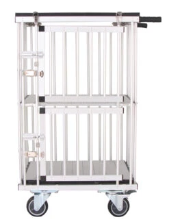 Aeolus 2-Berth Double Deck Show Trolley With 4" Nylon Wheels - XSmall [Purple] -Pet Supplies Store T KB514NAT PP Kit 5