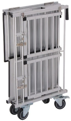 Aeolus 2-Berth Double Deck Show Trolley With 4" Nylon Wheels - XSmall [Silver] -Pet Supplies Store T KB514NAT SL Kit 3