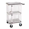 Aeolus 2-Berth Double Deck Show Trolley With 6" Rubber Wheels - XSmall [Silver] -Pet Supplies Store T KB514NAT SL Kit6W