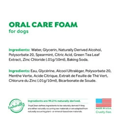 Tropiclean Fresh Mint Foam 133ml 7 Tropiclean Fresh Mint Foam 133ml -Pet Supplies Store TC 00102 2